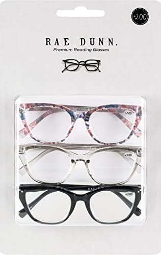 Очила за четене премиум-клас Rae Dunn BELLA - 3 серии с фирмения шрифт SEE