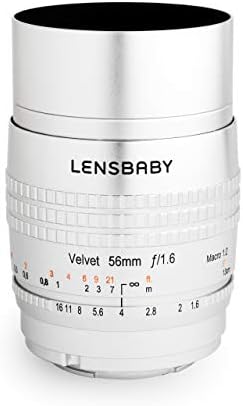 Lensbaby Velvet 56 за Sony E (сребрист)