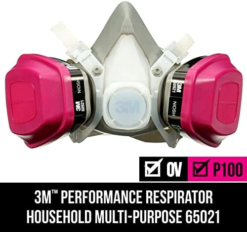 Многофункционален домакински 3M респиратор, включва: 1 Предната маска и 1 Чифт на тонер Касети за респиратор на органични двойки