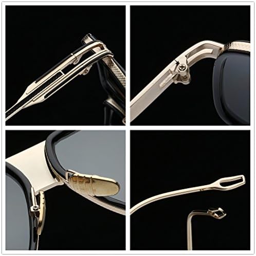 Слънчеви очила-авиатори GOBIGER за мъже със Защита от Uv, Дограма от алуминиеви Goggle с Футляром