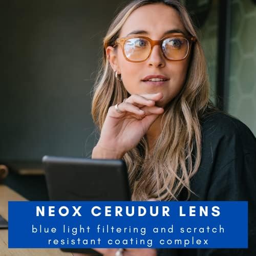 Очила MicroVision Optical Arial Light Blue за жени и Мъже, Компютърни Очила за четене със Защита от блокиране на синя светлина