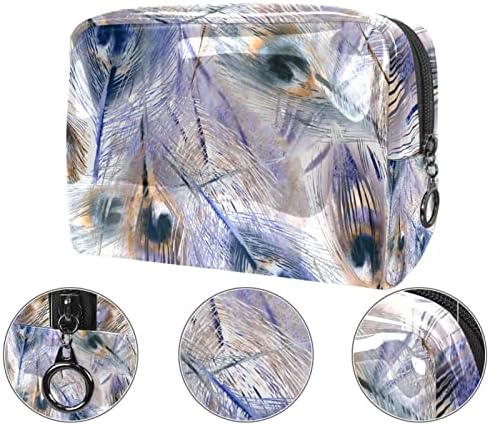 TBOUOBT Козметични чанти, козметични Чанти за жени, Малки Пътни Чанти за Грим, Перо на Абстрактното Изкуство