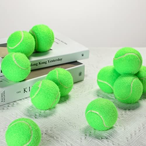 Zubebe 30 броя топки за Тенис на 2,5 инча за Кучета Цветни Интерактивни Играчки за Куче Подарък за по-Големи Кучета Малки и Средни