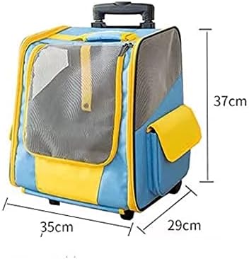 Чанта за колички за домашни любимци GFDFD, Сгъваема Пътен Раница, Универсална чанта за домашни любимци на колела с Голям Капацитет