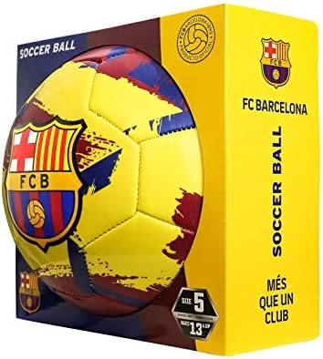 Иконата Спортен Футболна Топка Футболния отбор на FC Barcelona Brush Team, Четка Жълто, 5