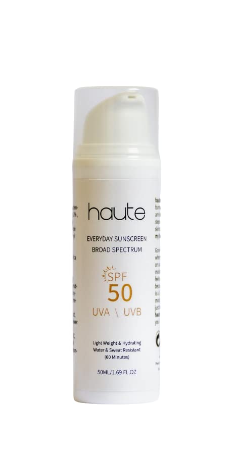 Водоустойчив Слънцезащитен лосион Haute Organic SPF 50 | Тествана от Дерматолози За Грижа За кожата | на Мазнини Слънцезащитен крем