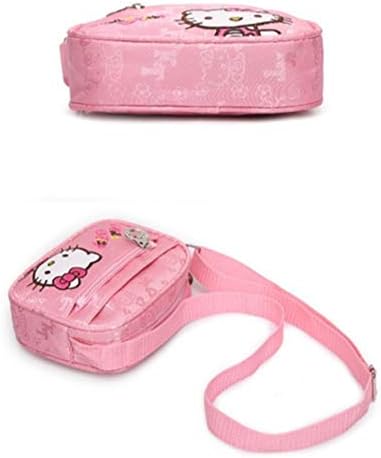 UUONLY Чанта Hello Kitty, Чантата Hello Kitty за момичета -Розова чанта през рамо KT Котка, Мини-Розово малка чанта Hello Kitty