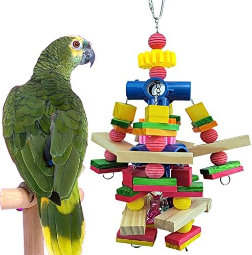 Играчки за папагали, Подходяща за африканските сиви папагали, какаду, Млади ара, на амазонската папагали и други играчки за птици
