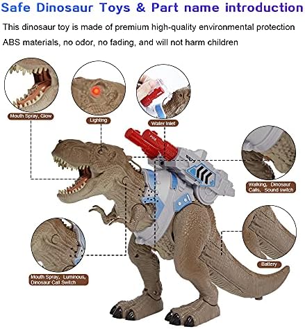 Играчки-Пистолети с динозавром на дистанционното управление, за деца, Играчка-Динозавър Джурасик парк, Распыляющий и Реагират на