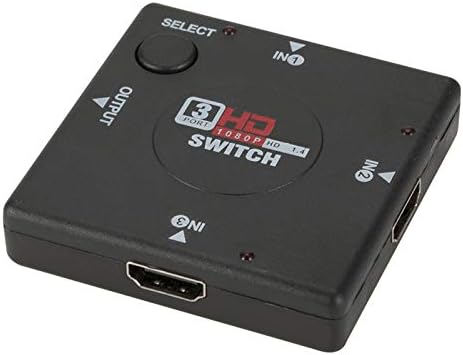 HDMI превключвател с 3 порта, HDMI2.0b-преминете 3 в 1, 3x1 HDMI комутатор, Поддържа HDCP 2.2, UltraHD, HDR 10, 18 Gbit/s, Поддържа версия на HDMI 1.3