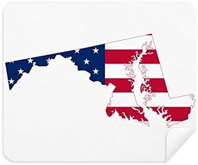Земя на Картата на съединените щати Звезди Ленти Флаг Форма Плат За Почистване на Екрана за Пречистване на 2 елемента Замшевой Тъкан