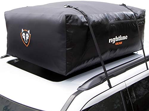 Rightline Gear Sport 3 Водоустойчив багажника на покрива горната част на превозното средство, Закрепени С багажником на покрива или Без него, 18 Куб. м, Черен