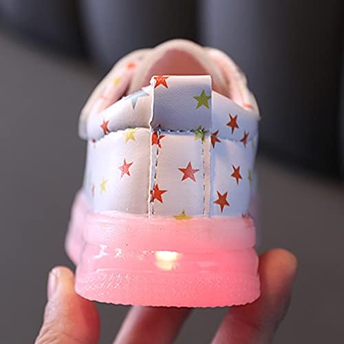 Детски Обувки за деца с led подсветка, обувки със светлинен осветление, Ежедневни обувки За момчета И момичета, маратонки, обувки за тенис, обувки (Розова, за малки де?