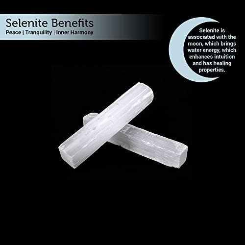 Кристални пръчки от селенита | 20 Опаковки Селенитовых пръчици за Лечебен, Рейки и привличане на Метафизична Енергия | са на Разположение